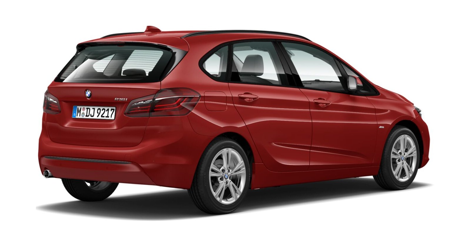BMW BMW 2er in Rot von hinten BMW BMW 2er in Rot von hinten