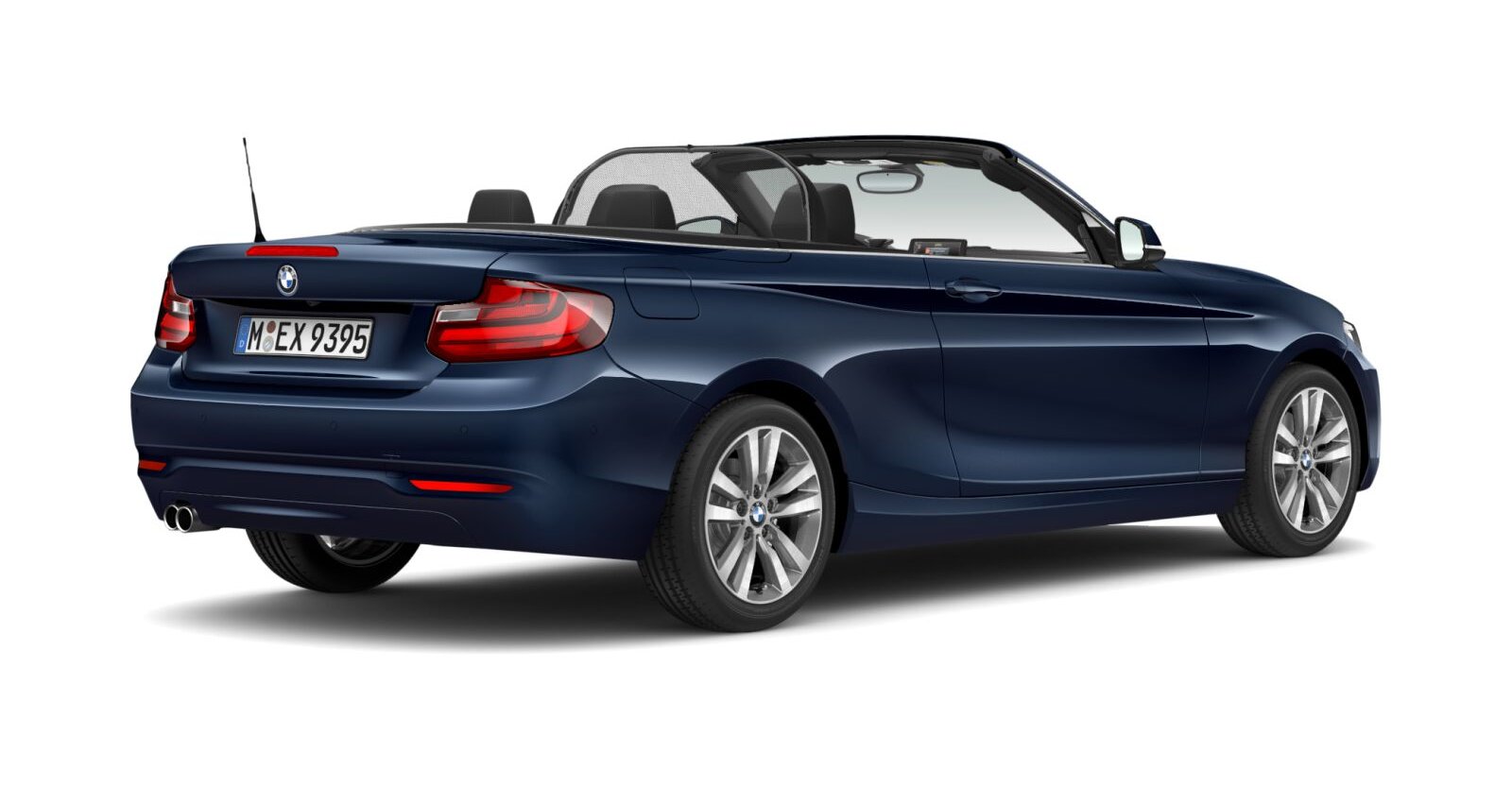 BMW BMW 2er in Blau von hinten