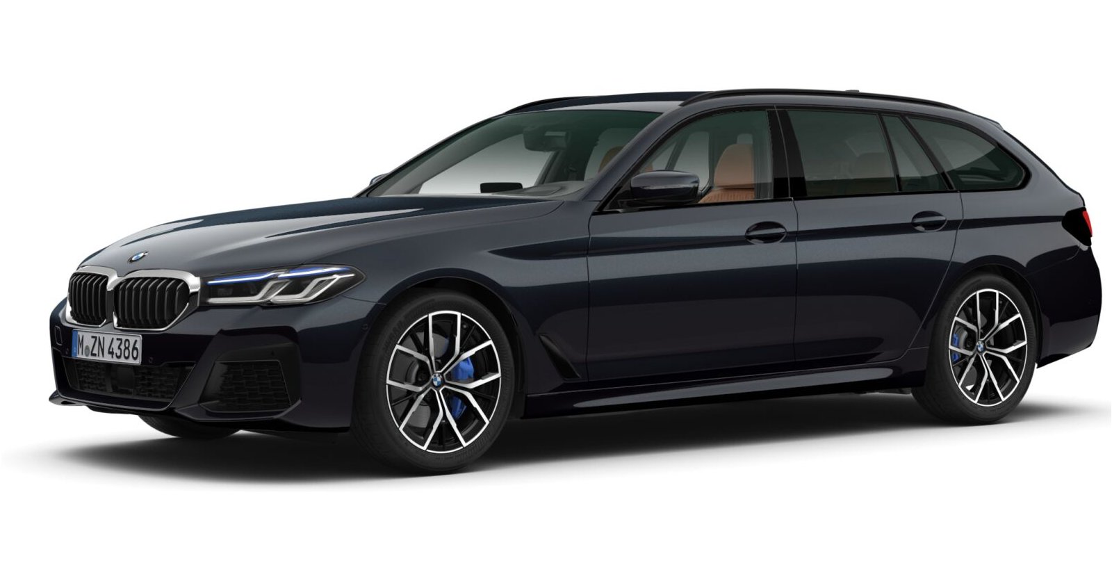 BMW BMW 5er in Schwarz von vorne BMW BMW 5er in Schwarz von vorne