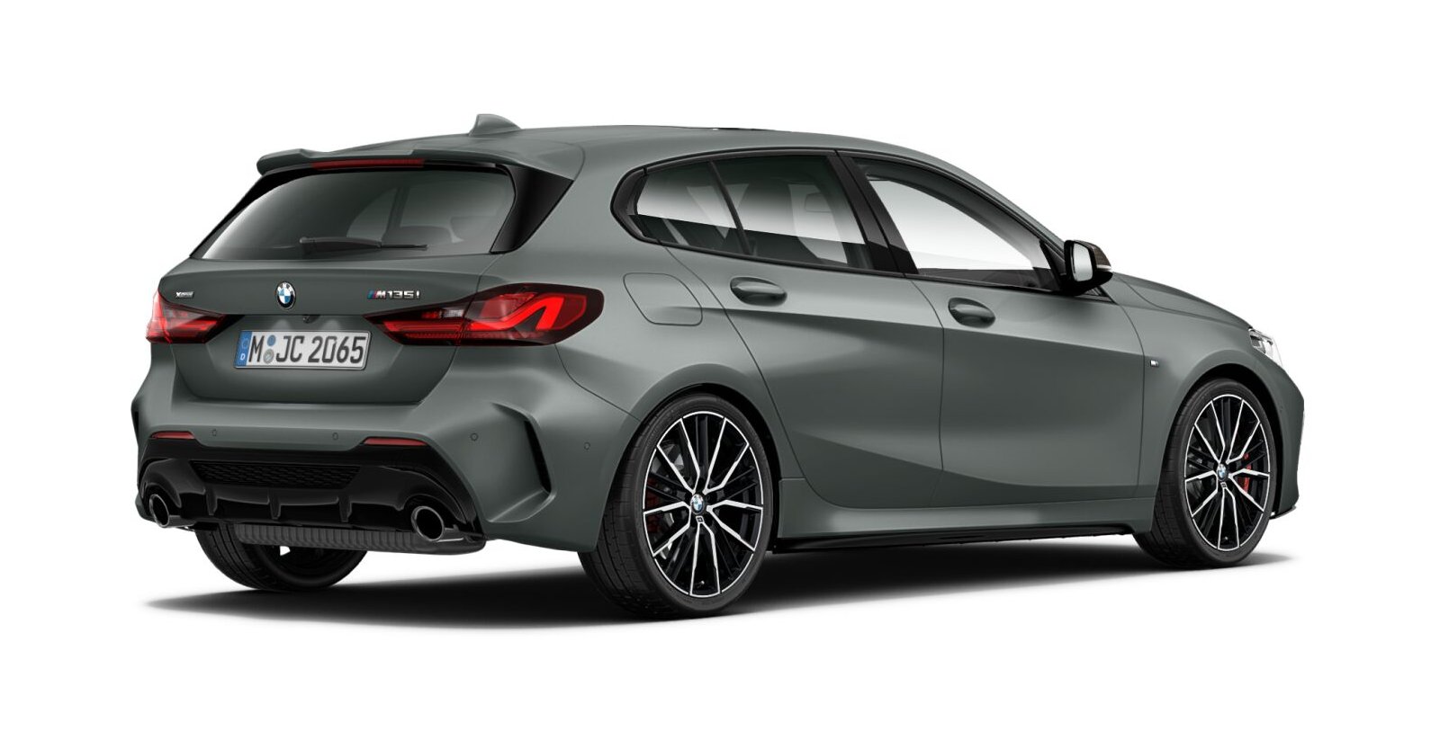 BMW BMW 1er in Grau von hinten