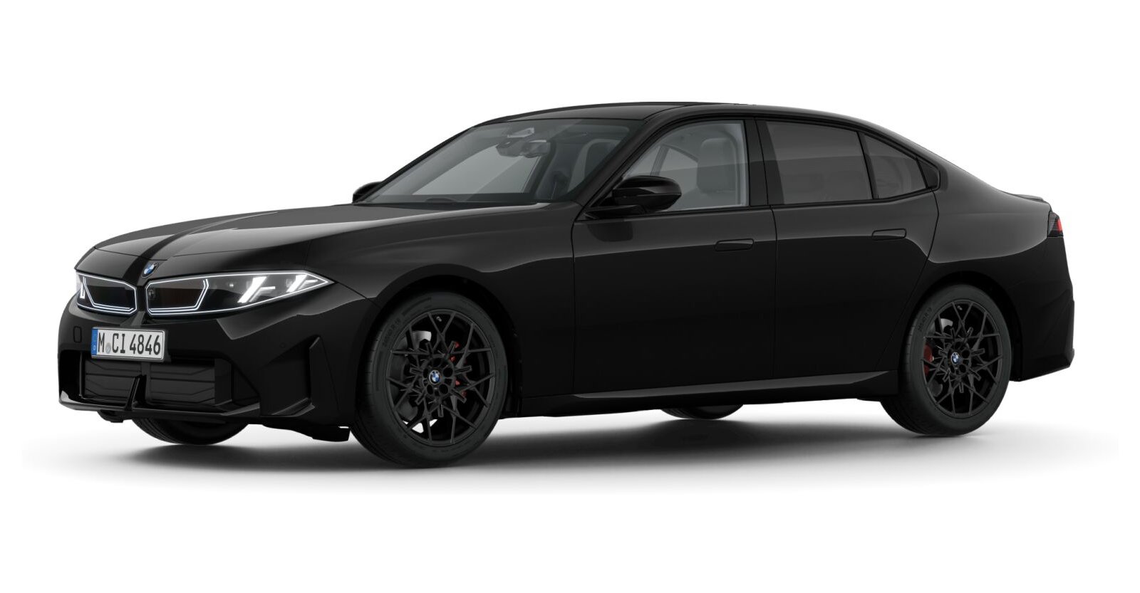 BMW BMW 3er in Schwarz von vorne
