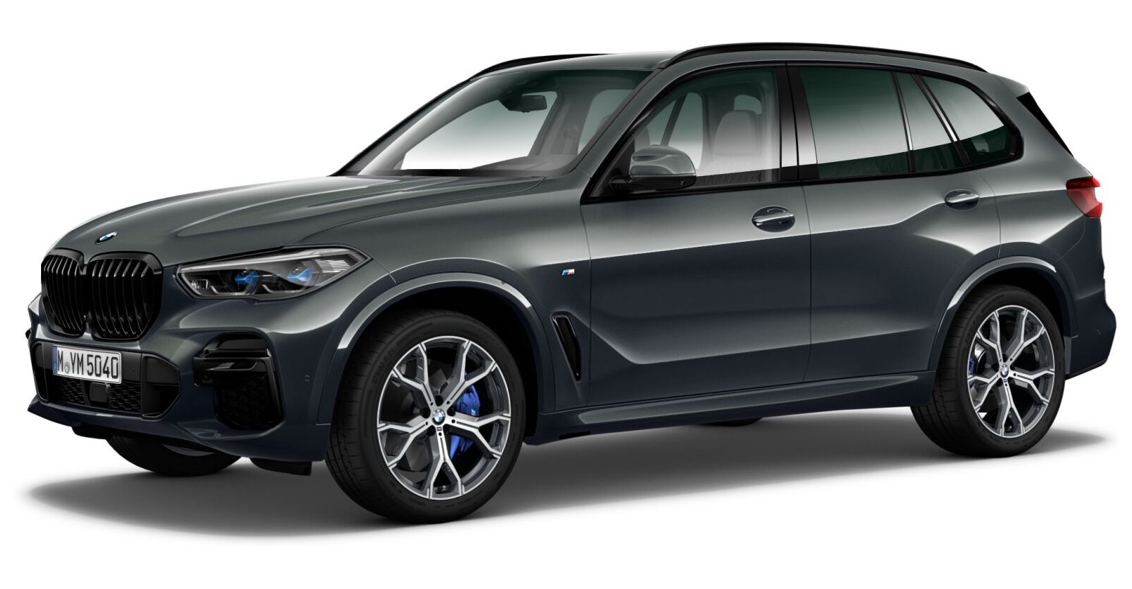 BMW X5 xDrive40d in Grau von vorne