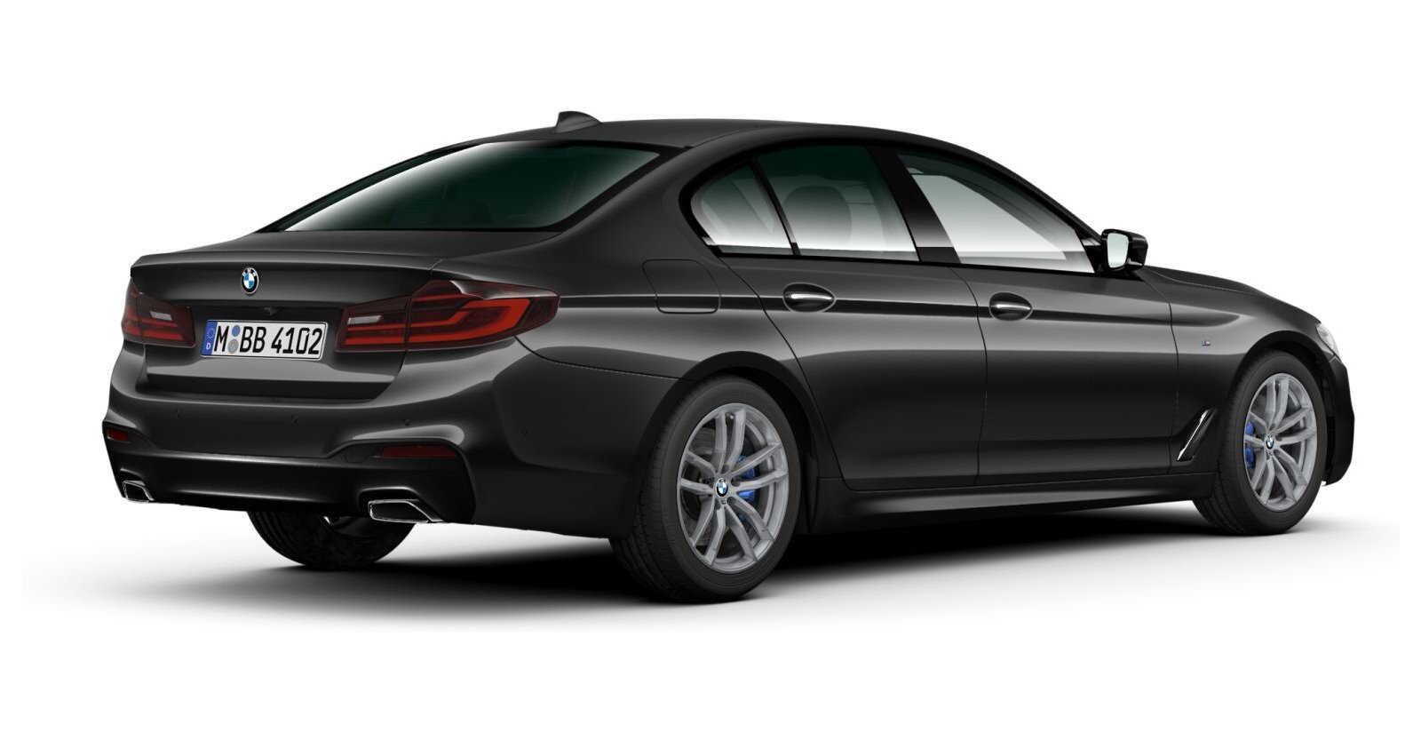 BMW BMW 5er in Grau von hinten BMW BMW 5er in Grau von hinten