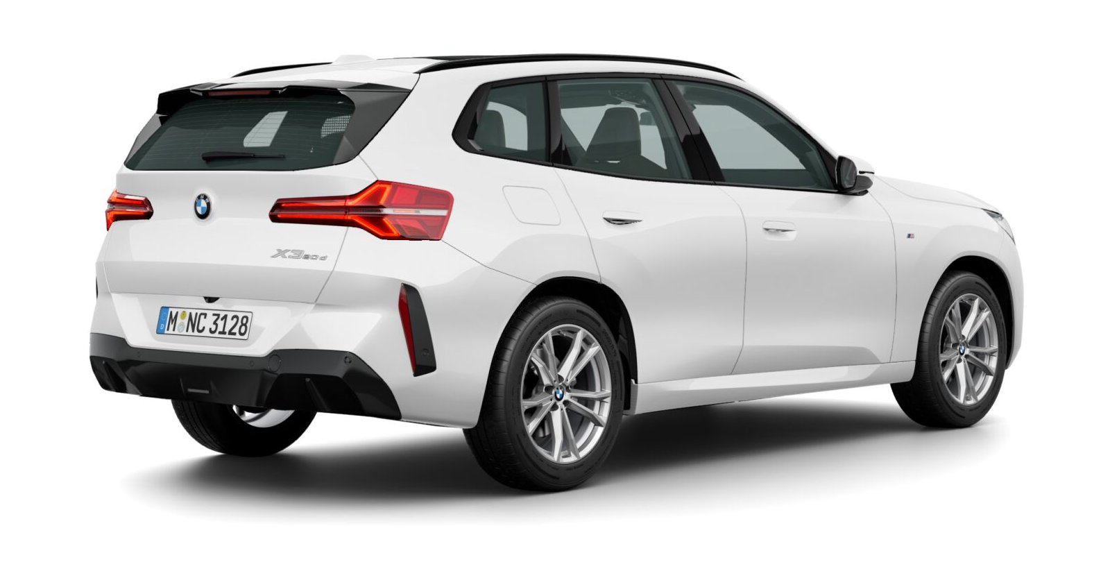 BMW BMW X in Weiß von hinten BMW BMW X in Weiß von hinten