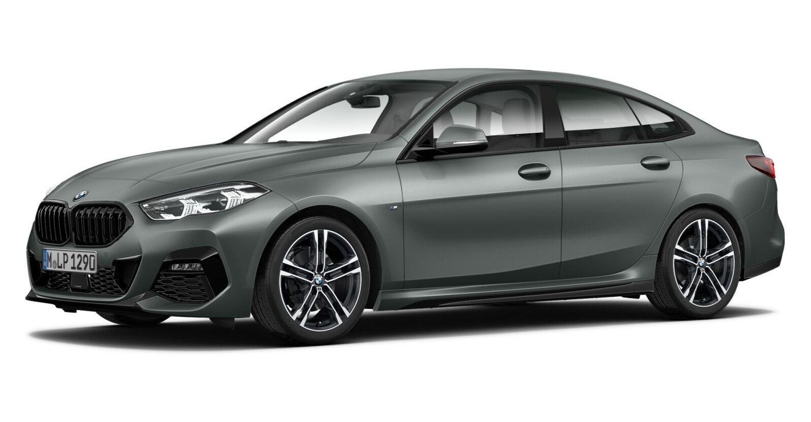 BMW 220i Gran Coupé in Grau von vorne