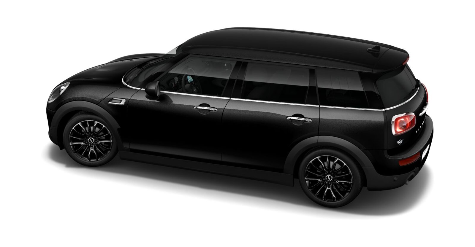 MINI MINI Clubman in Schwarz von hinten