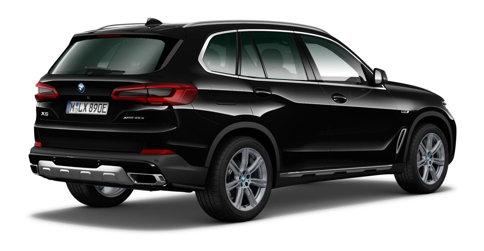 BMW BMW X in Schwarz von hinten