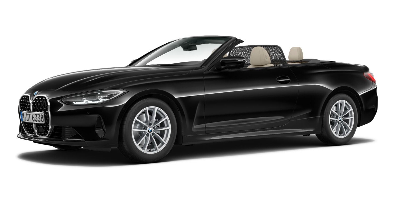 BMW BMW 4er in Schwarz von vorne