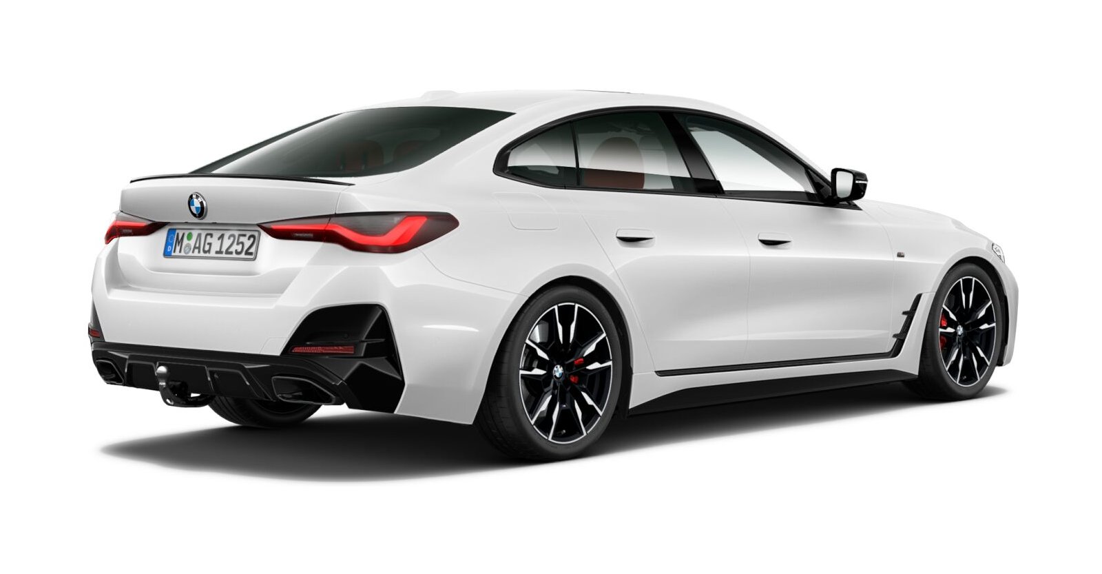 BMW BMW 4er in Weiß von hinten BMW BMW 4er in Weiß von hinten
