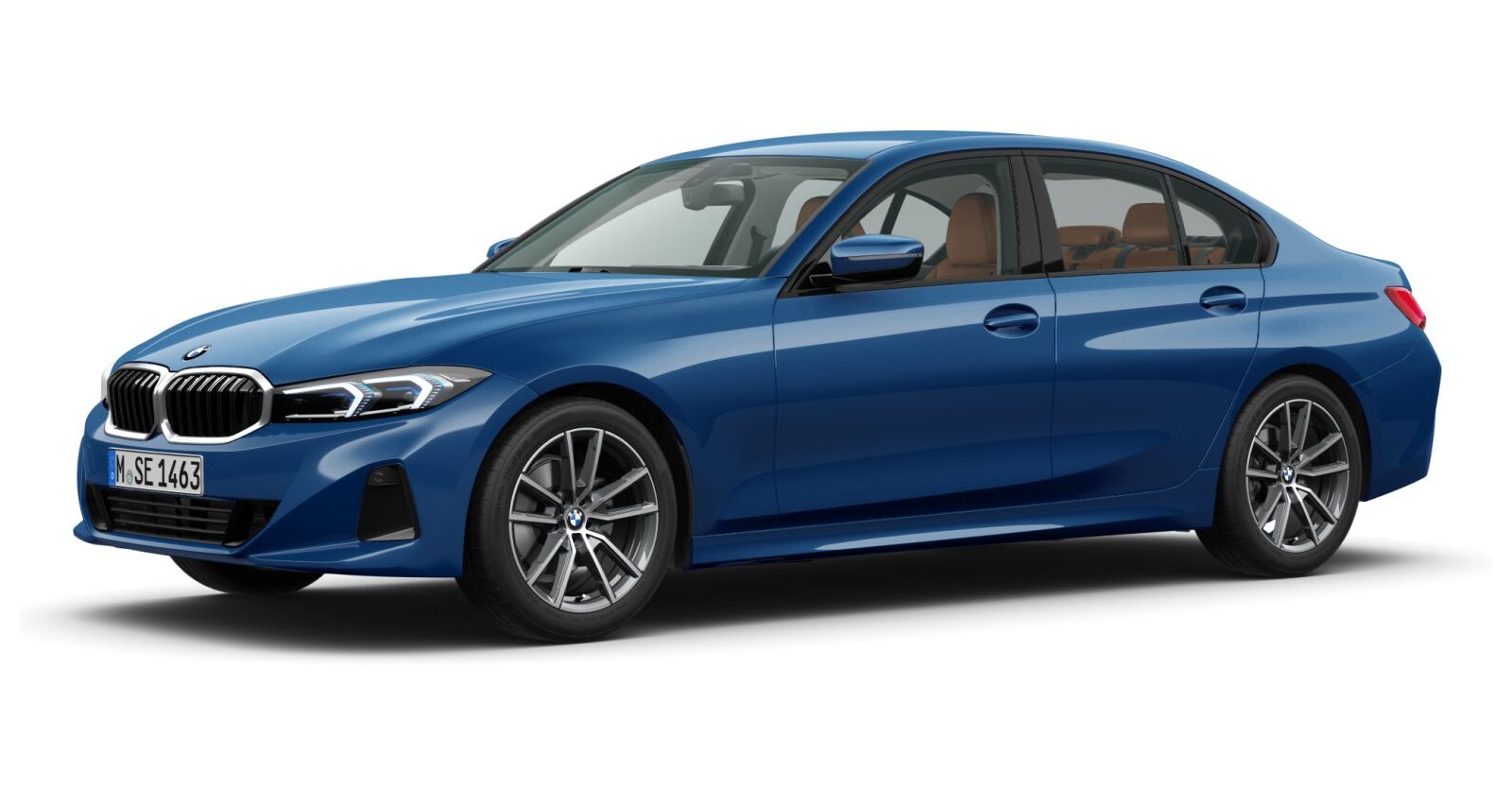 BMW BMW 3er in Blau von vorne BMW BMW 3er in Blau von vorne