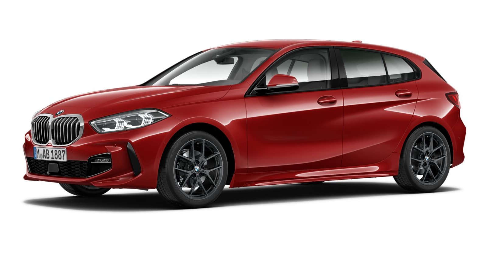 BMW BMW 1er in Rot von vorne BMW BMW 1er in Rot von vorne