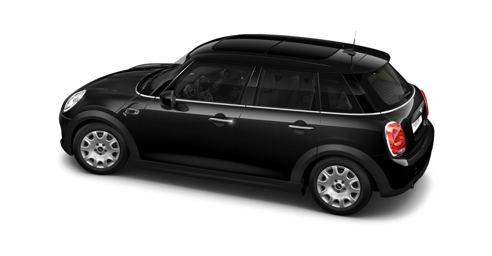 MINI MINI 5-Türer in Schwarz von hinten