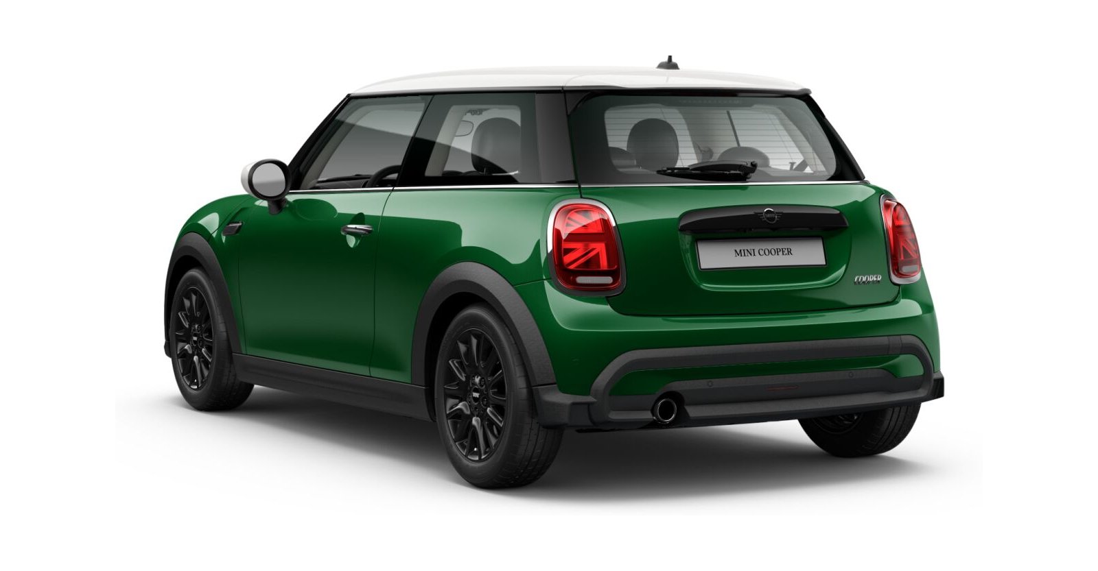 MINI MINI 3-Türer in Grün von hinten