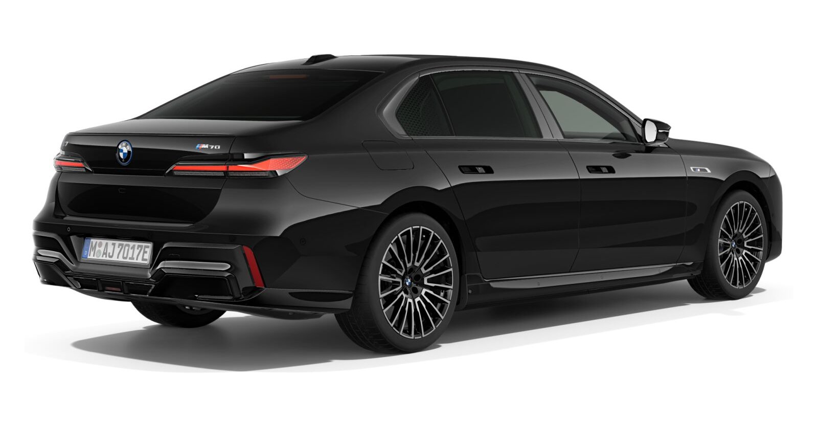BMW BMW I in Schwarz von hinten