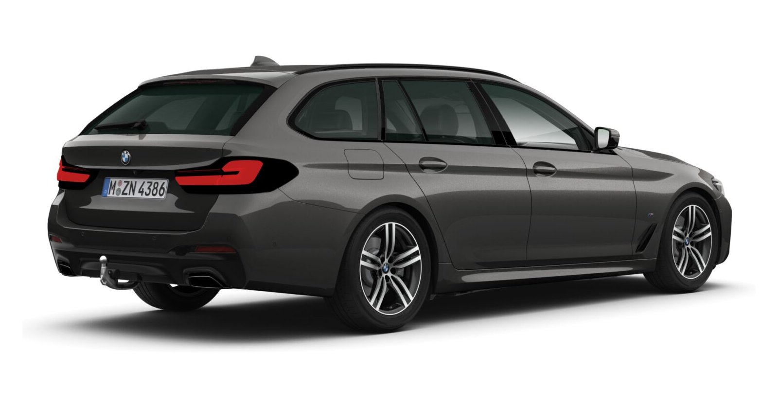 BMW BMW 5er in Grau von hinten BMW BMW 5er in Grau von hinten