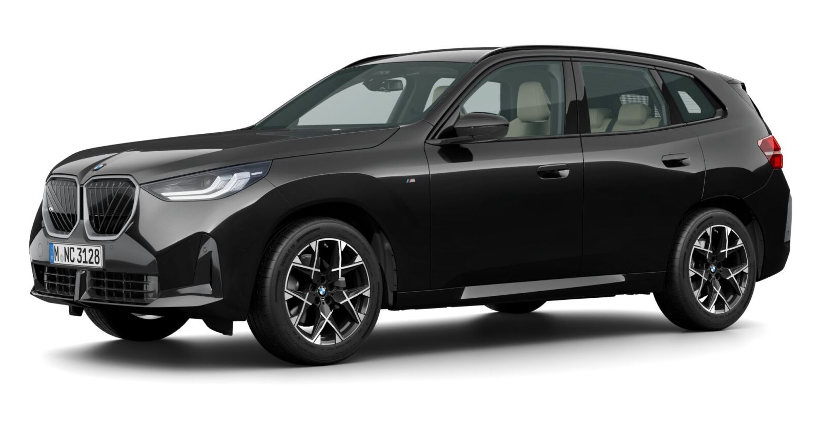 BMW X3 20d xDrive in Schwarz von vorne BMW X3 20d xDrive in Schwarz von vorne