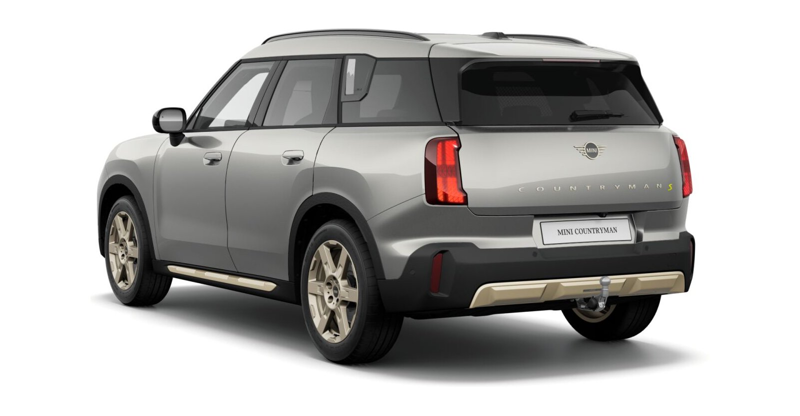 MINI MINI Countryman in Silber von hinten MINI MINI Countryman in Silber von hinten