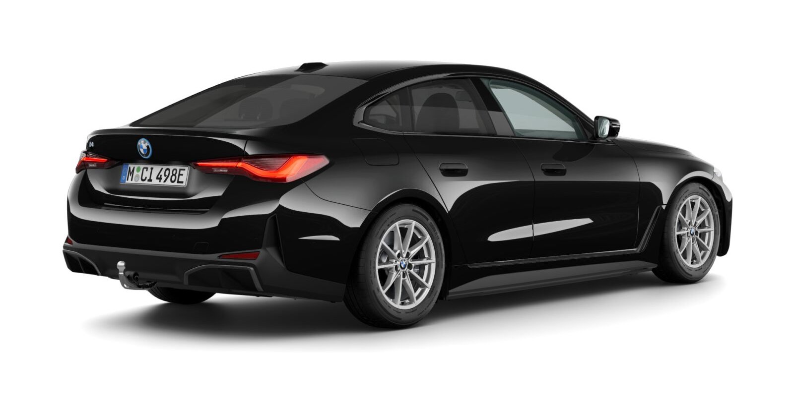 BMW BMW I in Schwarz von hinten