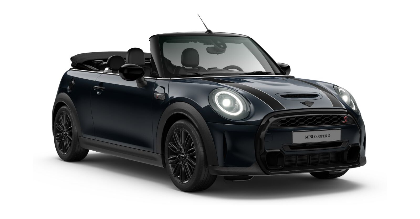 MINI MINI Cabrio in Schwarz von vorne