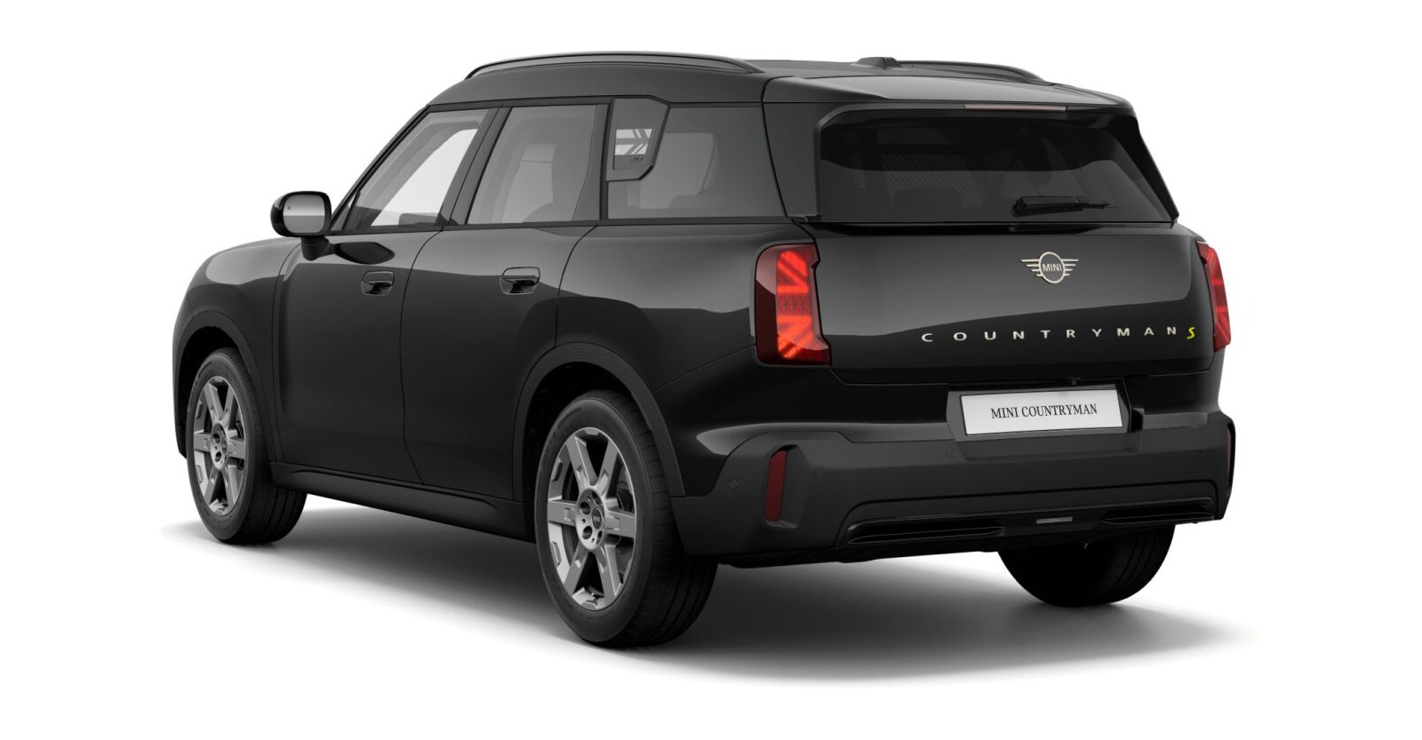 MINI MINI Countryman in Schwarz von hinten MINI MINI Countryman in Schwarz von hinten