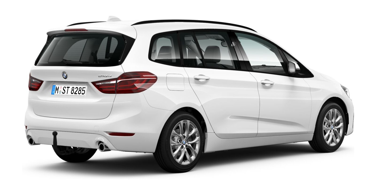 BMW BMW 2er in Weiß von hinten BMW BMW 2er in Weiß von hinten