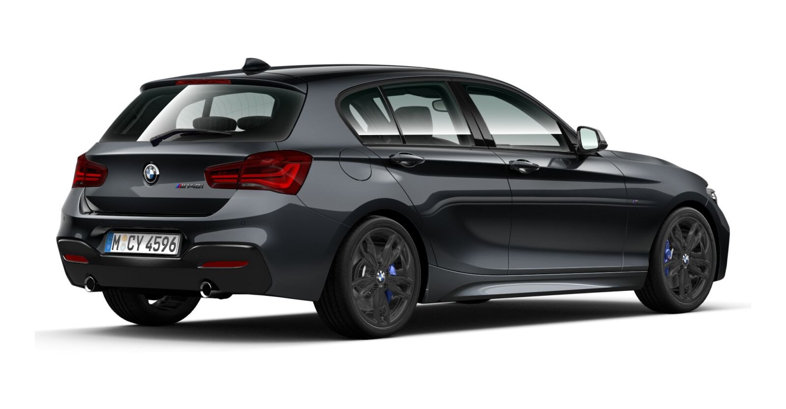 BMW BMW 1er in Grau von hinten