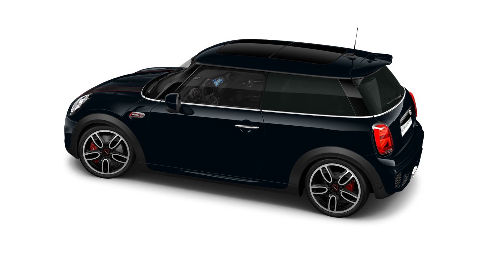 MINI MINI 3-Türer in Schwarz von hinten