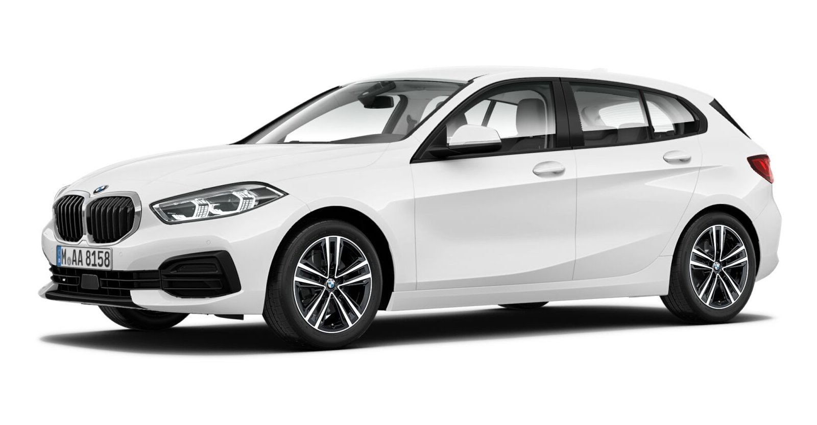 BMW BMW 1er in Weiß von vorne BMW BMW 1er in Weiß von vorne