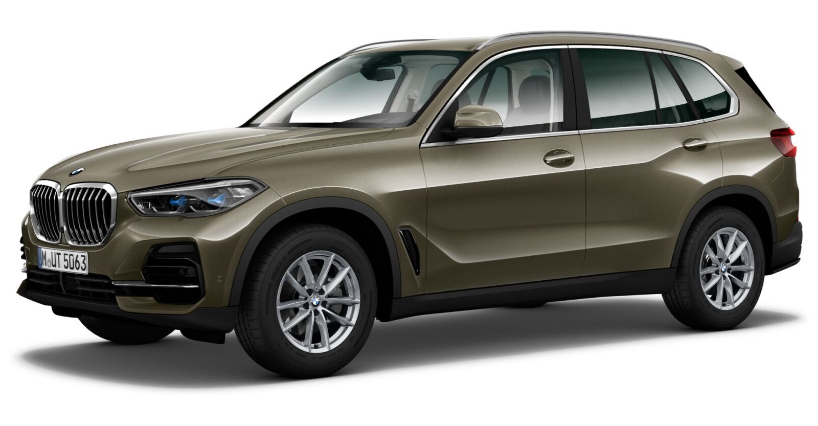 BMW X5 xDrive30d in Grün von vorne