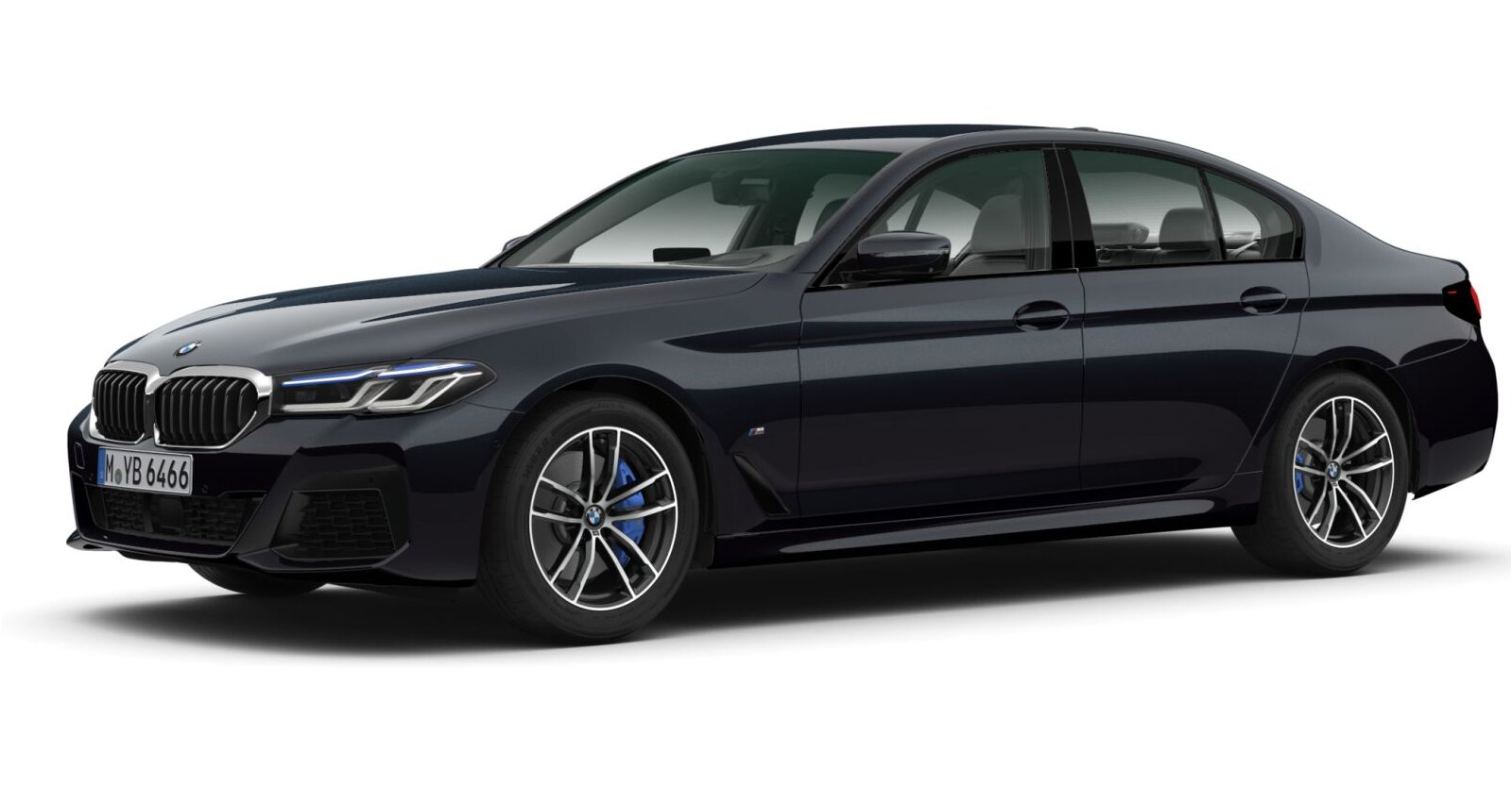 BMW BMW 5er in Schwarz von vorne BMW BMW 5er in Schwarz von vorne
