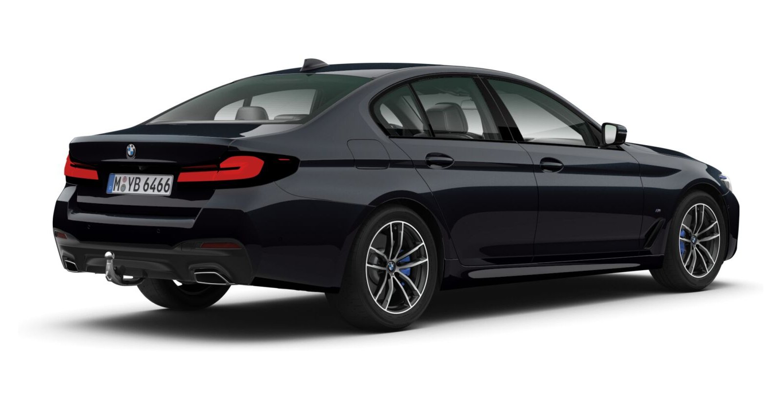 BMW BMW 5er in Schwarz von hinten BMW BMW 5er in Schwarz von hinten