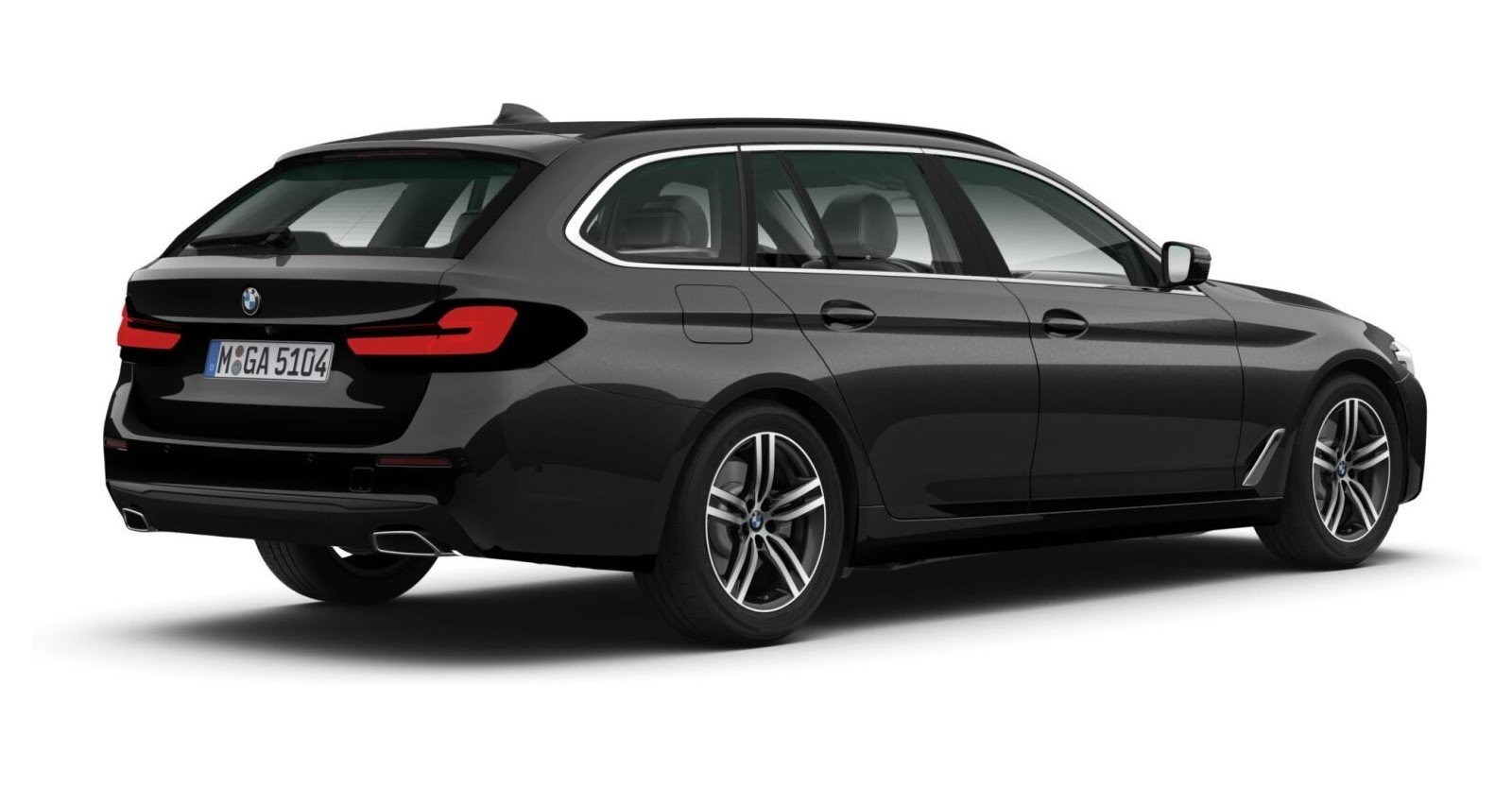 BMW BMW 5er in Schwarz von hinten BMW BMW 5er in Schwarz von hinten