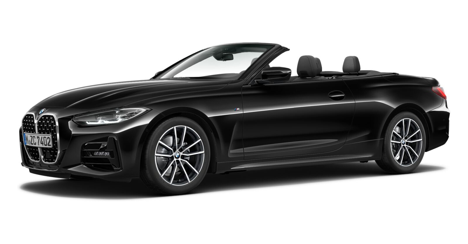 BMW BMW 4er in Schwarz von vorne BMW BMW 4er in Schwarz von vorne
