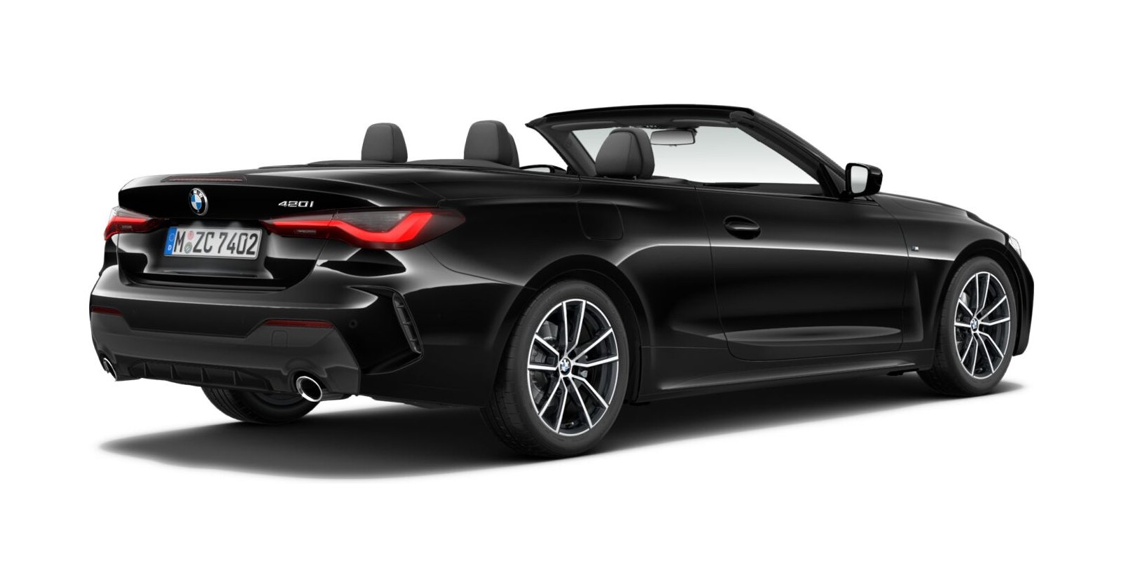 BMW BMW 4er in Schwarz von hinten BMW BMW 4er in Schwarz von hinten