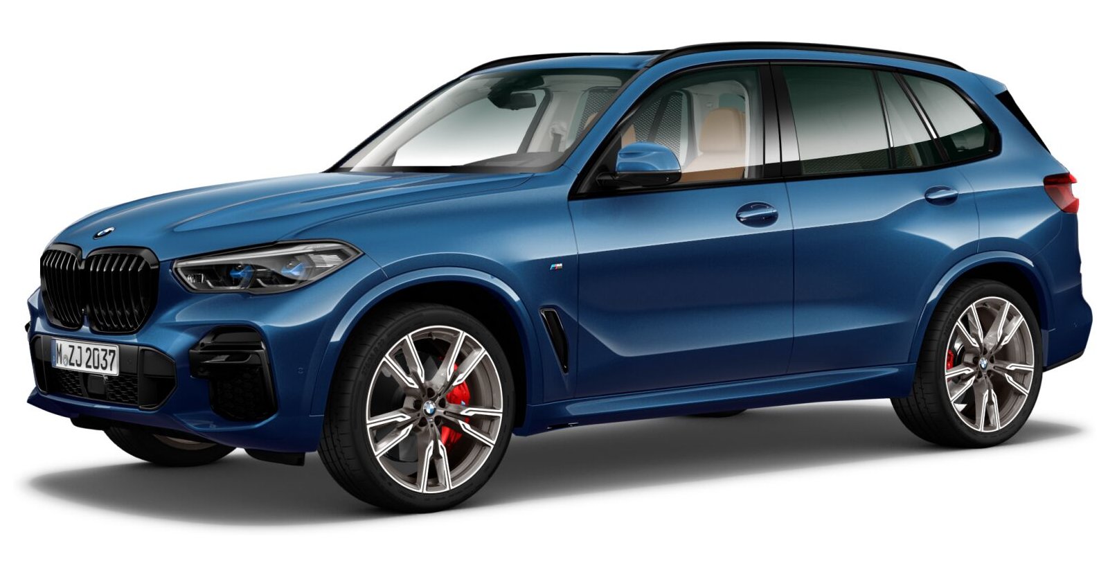 BMW BMW X in Blau von vorne BMW BMW X in Blau von vorne