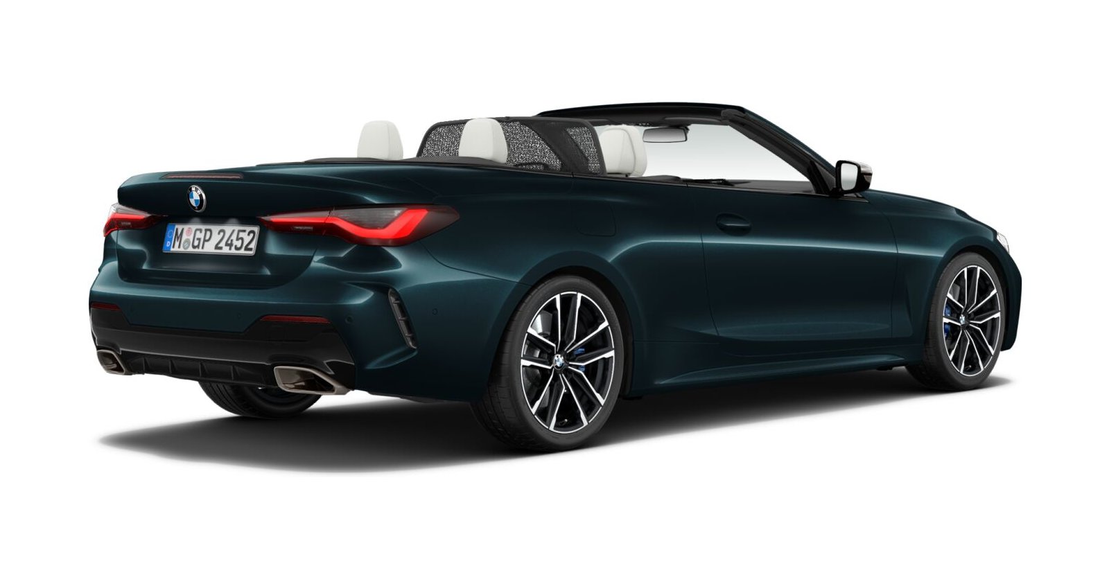 BMW BMW 4er in Blau von hinten BMW BMW 4er in Blau von hinten