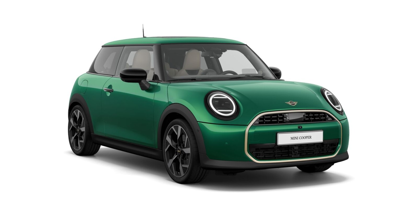 MINI MINI 3-Türer in Grün von vorne