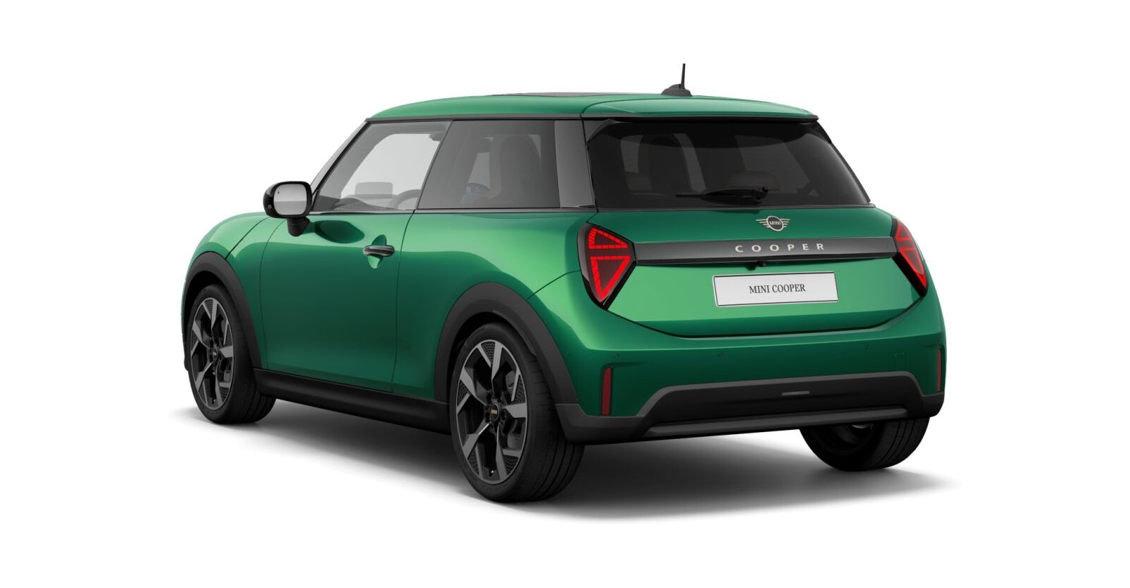 MINI MINI 3-Türer in Grün von hinten