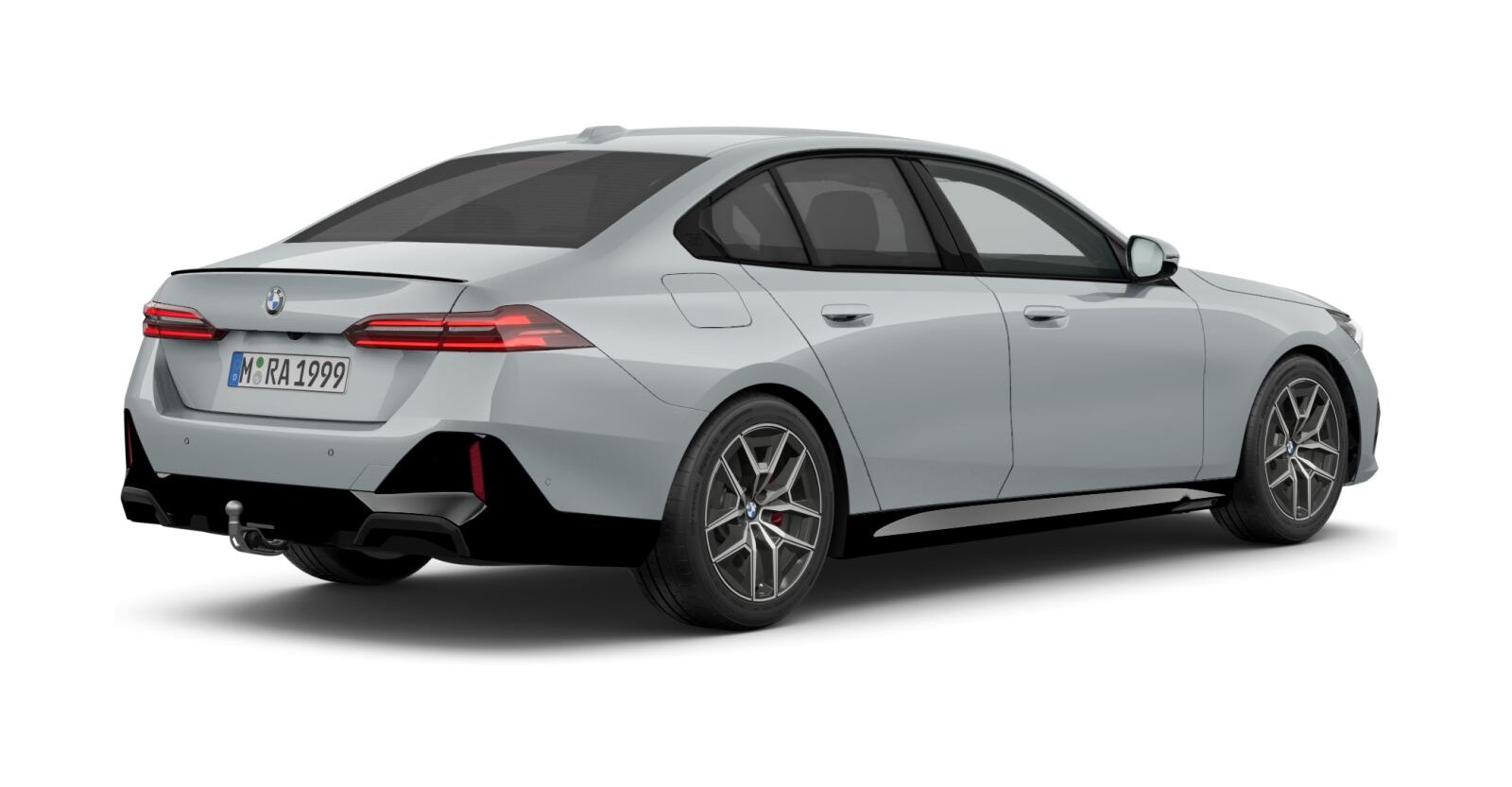 BMW BMW 5er in Grau von hinten