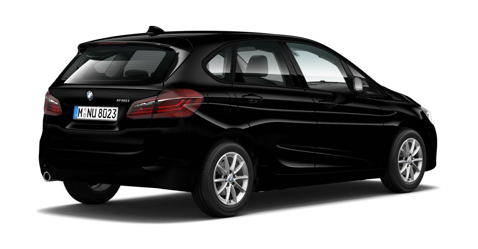 BMW BMW 2er in Schwarz von hinten BMW BMW 2er in Schwarz von hinten