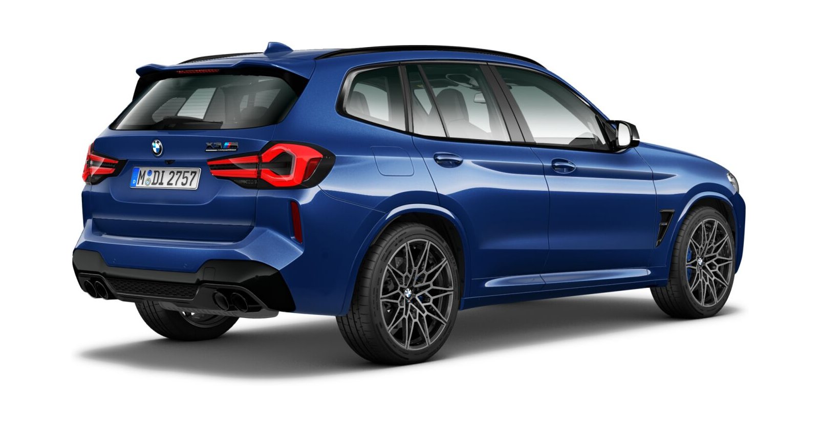 BMW BMW M in Blau von hinten