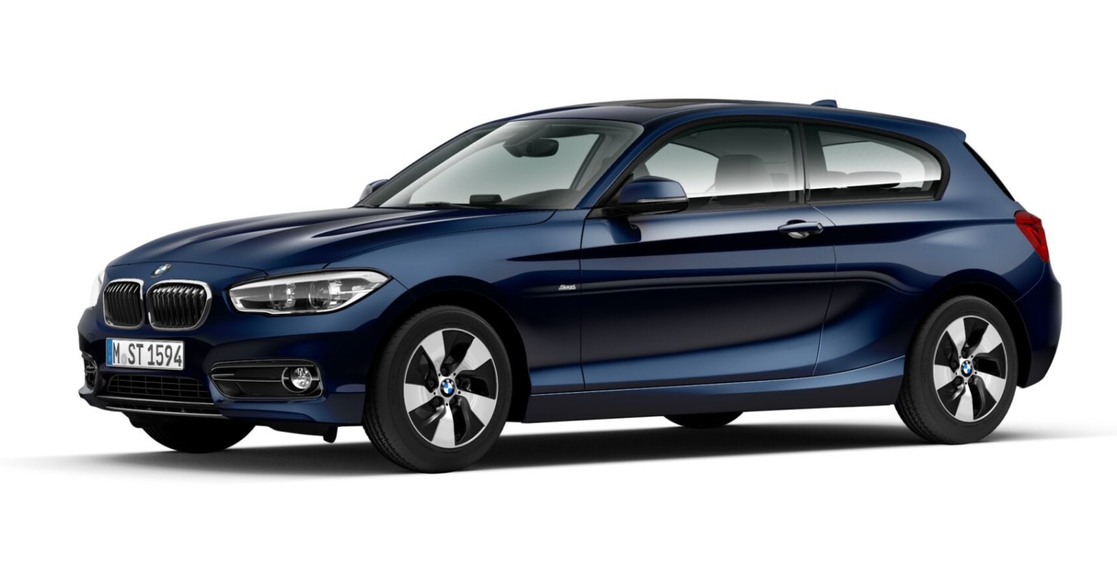 BMW BMW 1er in Blau von vorne BMW BMW 1er in Blau von vorne