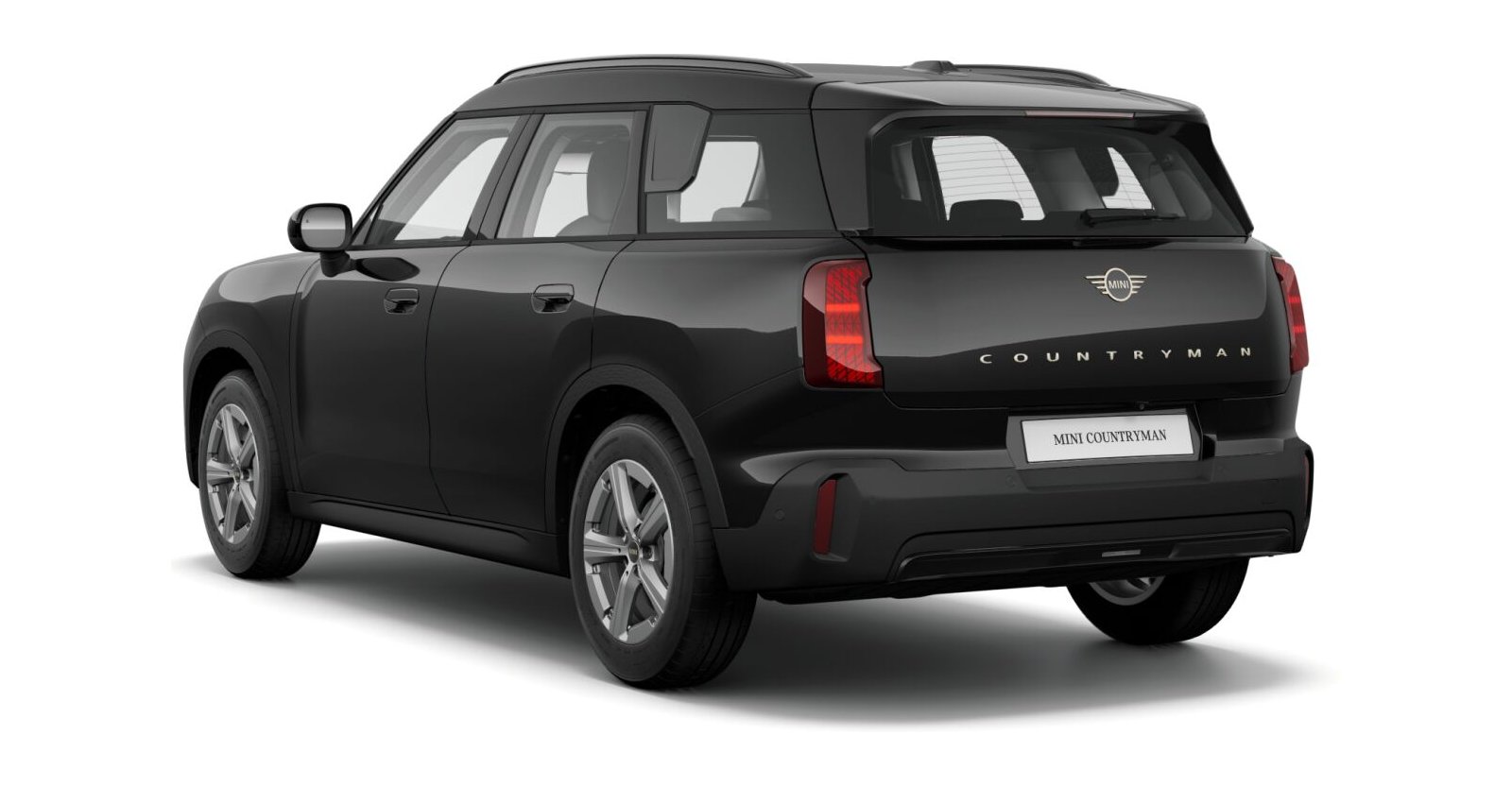 MINI MINI Countryman in Schwarz von hinten MINI MINI Countryman in Schwarz von hinten