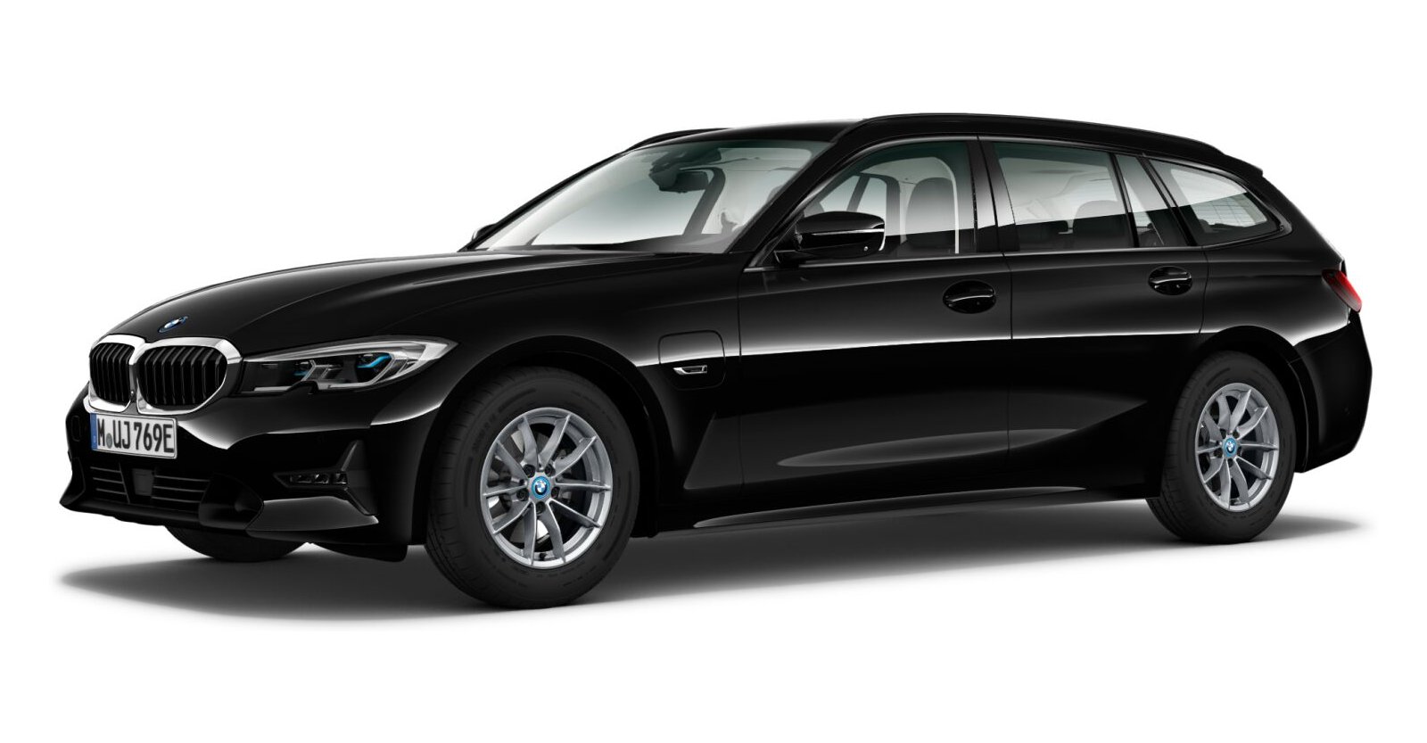 BMW BMW 3er in Schwarz von vorne
