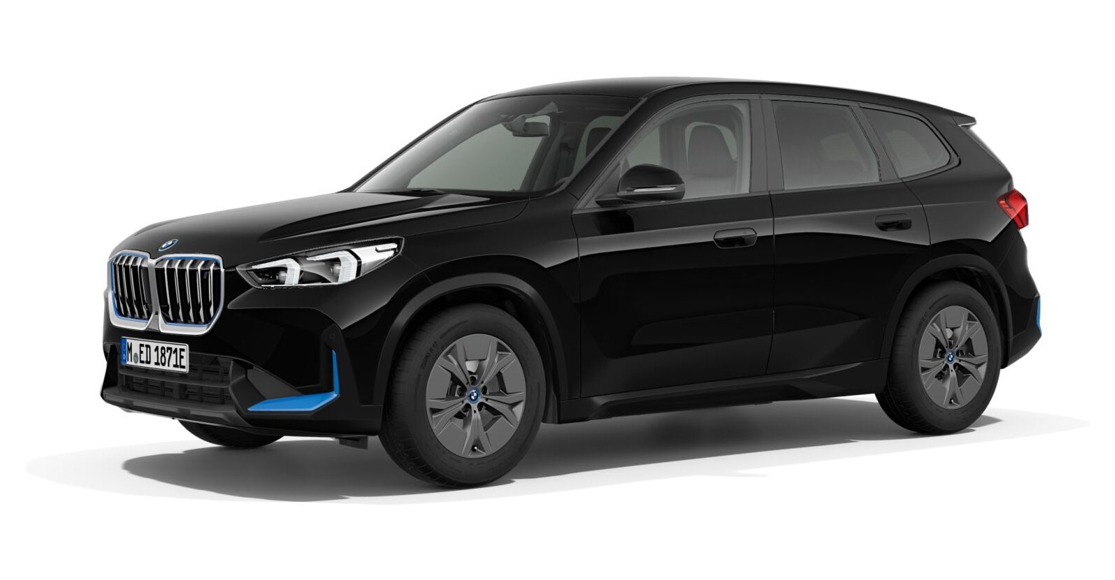 BMW BMW I in Schwarz von vorne