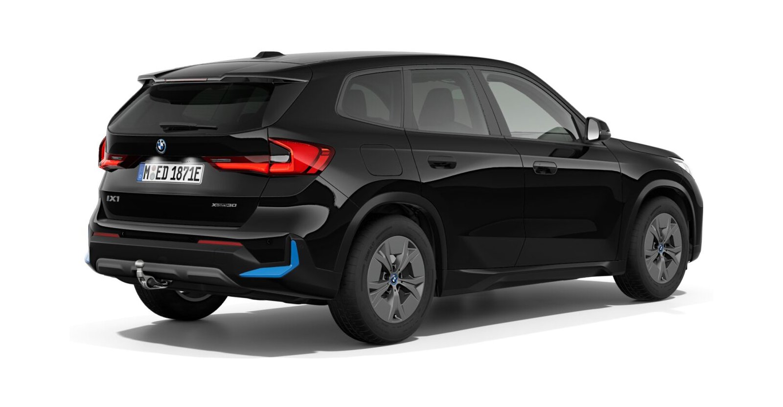 BMW BMW I in Schwarz von hinten