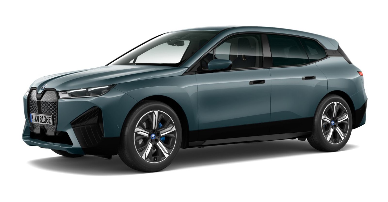 BMW BMW I in Blau von vorne