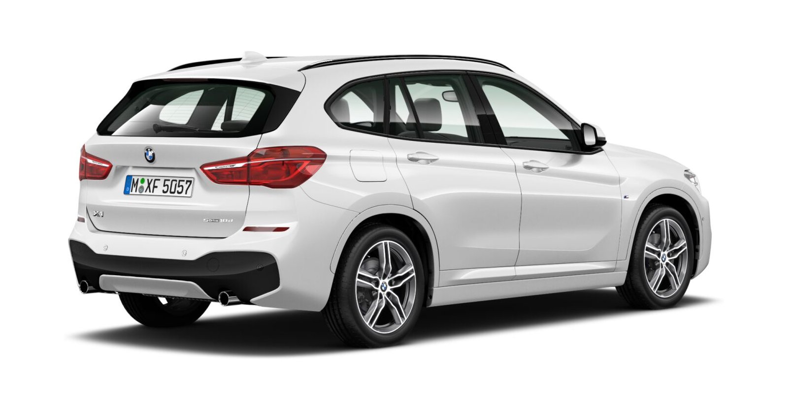 BMW BMW X in Weiß von hinten BMW BMW X in Weiß von hinten