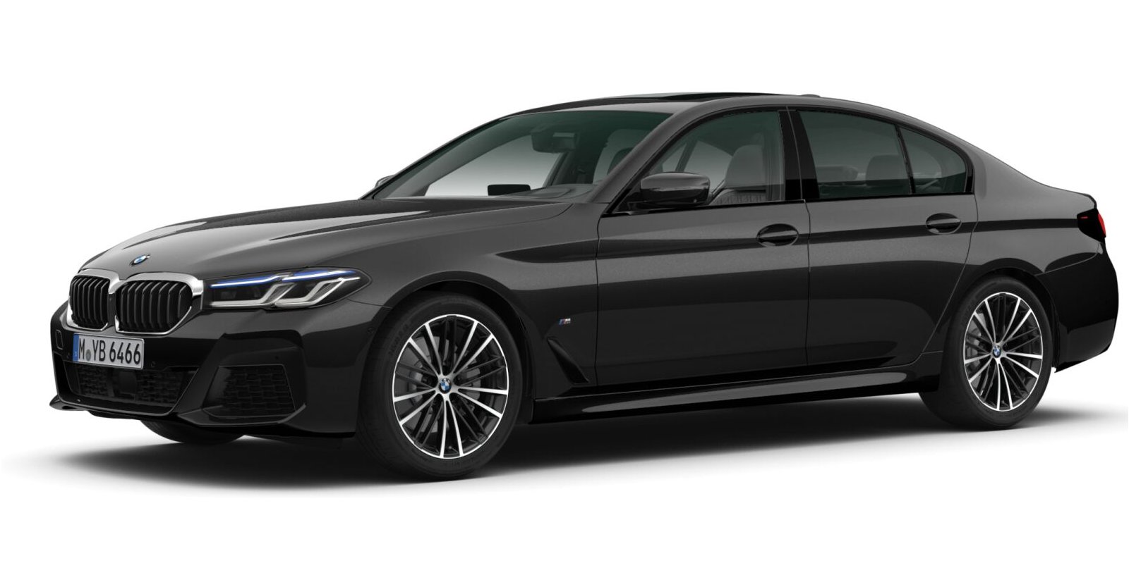 BMW BMW 5er in Schwarz von vorne BMW BMW 5er in Schwarz von vorne