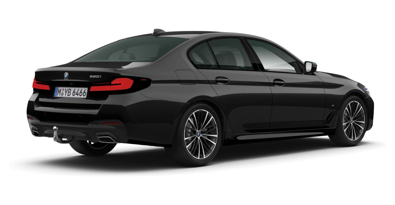 BMW BMW 5er in Schwarz von hinten BMW BMW 5er in Schwarz von hinten